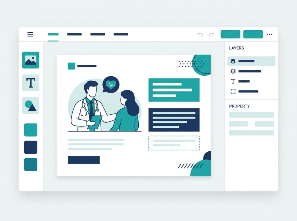 Social media content creation for a healthcare practice