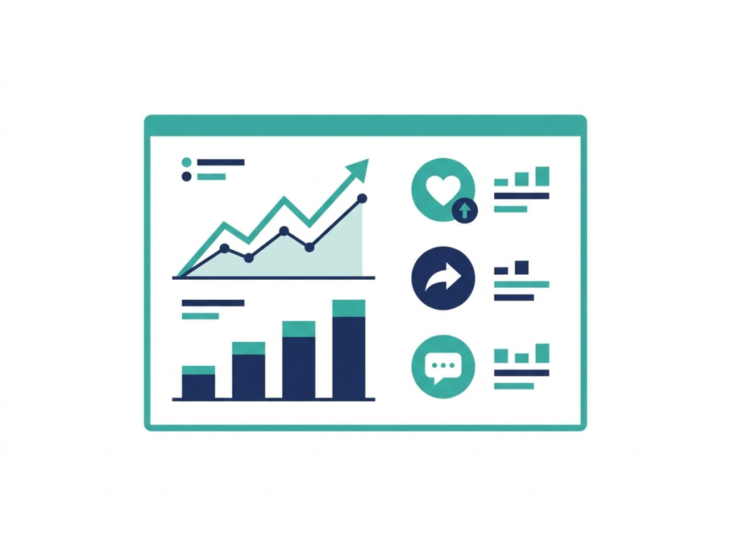 Social media performance analytics for a healthcare practice