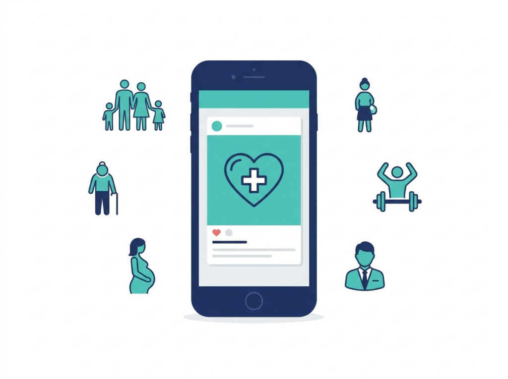 Targeted social media ads for a medical practice