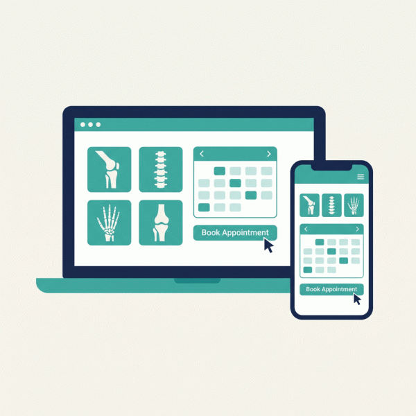 Orthopedic practice website design by an orthopedic marketing agency