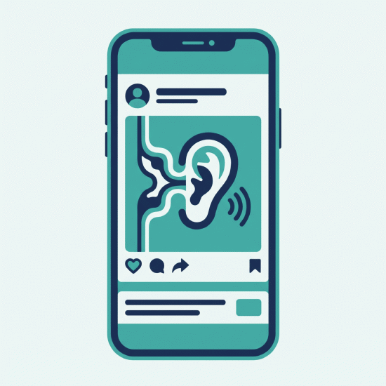 Social media ads for an ENT practice about hearing and sinus health