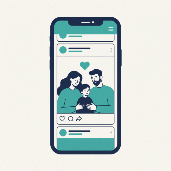 Social media ads for a pediatric practice about child health