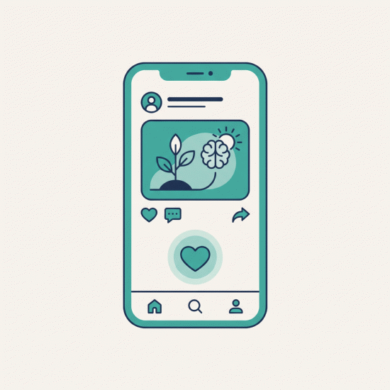 Social media ads for a psychiatry practice about mental wellness